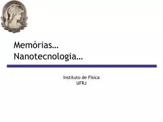 instituto de f sica ufrj