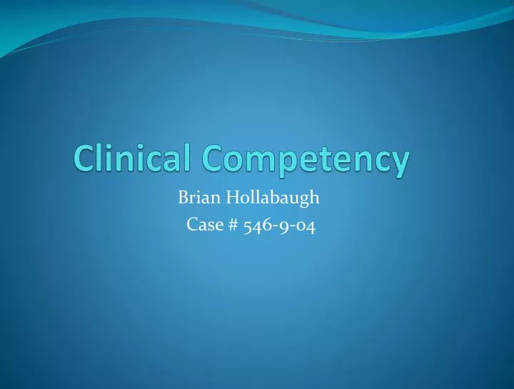 clinical competency
