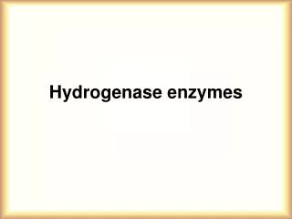 Hydrogenase enzymes