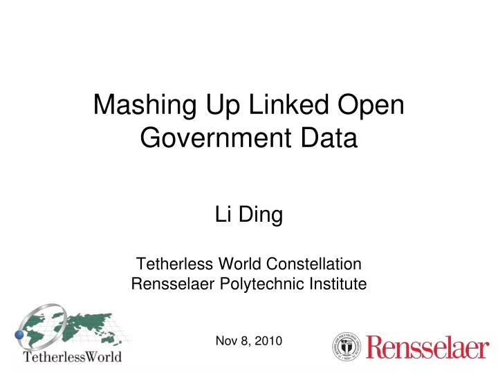 mashing up linked open government data