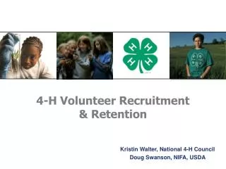 4-H Volunteer Recruitment &amp; Retention