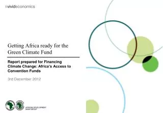 Getting Africa ready for the Green Climate Fund