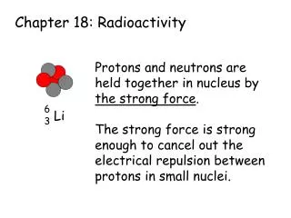 Chapter 18: Radioactivity