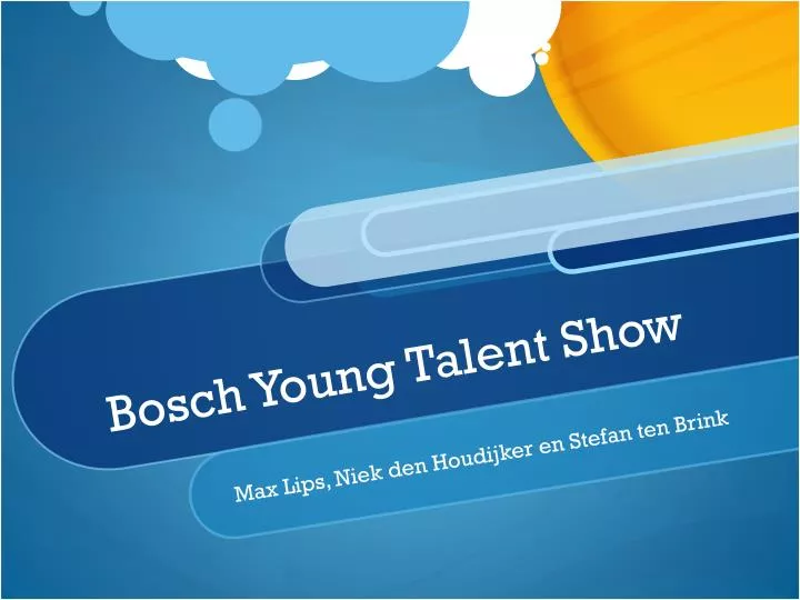 bosch young talent show