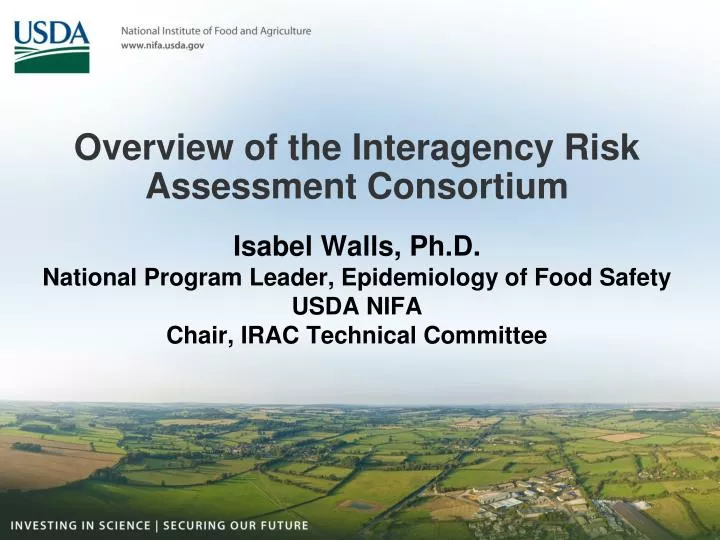 overview of the interagency risk assessment consortium