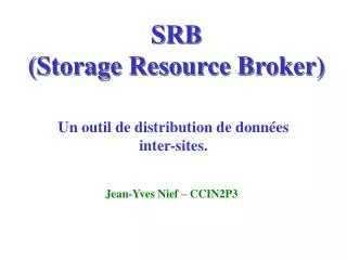 srb storage resource broker