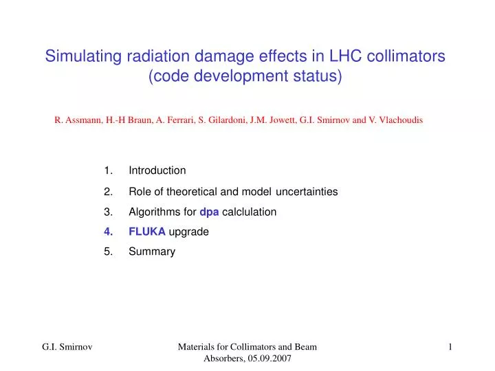 simulating radiation damage effects in lhc collimators code development status
