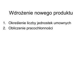 wdro enie nowego produktu