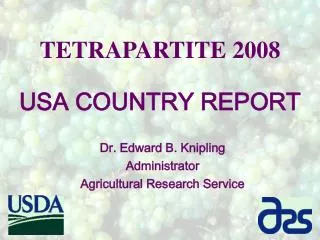 TETRAPARTITE 2008 USA COUNTRY REPORT