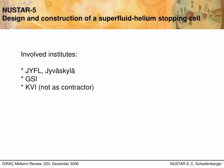 nustar 5 design and construction of a superfluid helium stopping cell