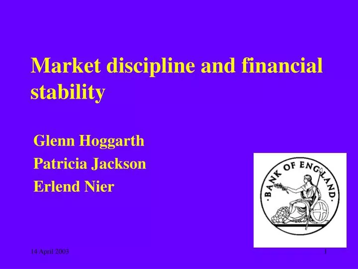 market discipline and financial stability
