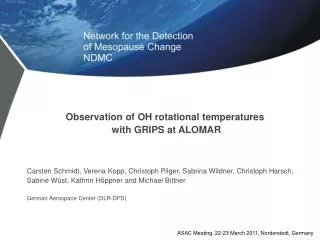 Observation of OH rotational temperatures with GRIPS at ALOMAR