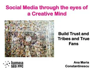 Social Media through the eyes of a Creative Mind