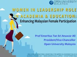 WOMEN IN LEADERSHIP ROLE IN ACADEMIA &amp; EDUCATION: