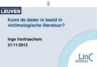 komt de dader in beeld in victimologische literatuur
