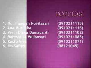 populasi