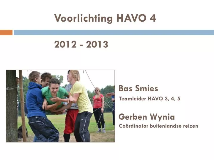 voorlichting havo 4 2012 2013