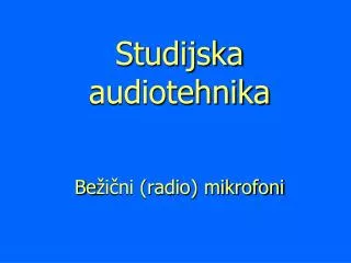 studijska audiotehnika