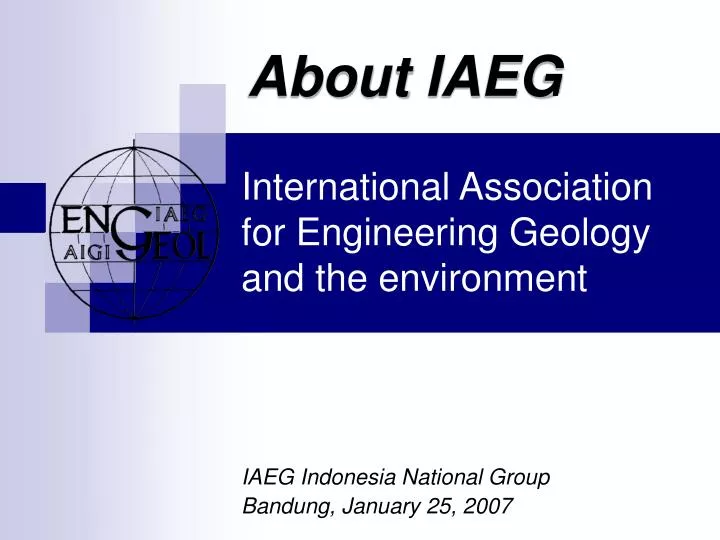 international association for engineering geology and the environment
