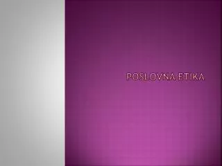 poslovna etika
