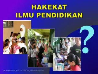 hakekat ilmu pendidikan