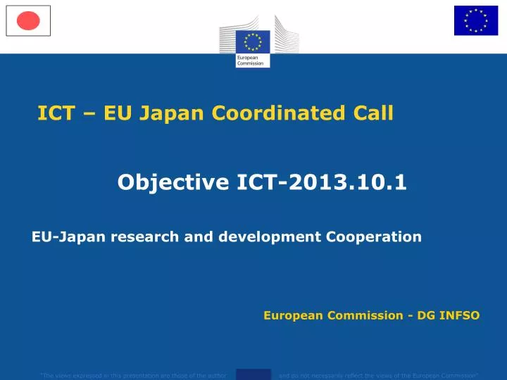 ict eu japan coordinated call