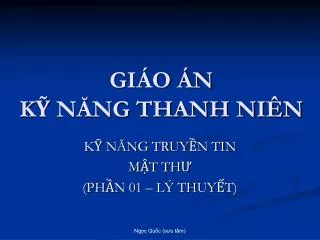gi o n k n ng thanh ni n