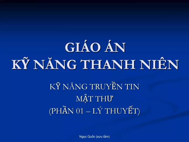 gi o n k n ng thanh ni n