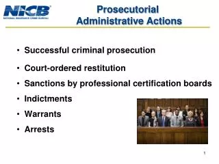 Prosecutorial Administrative Actions