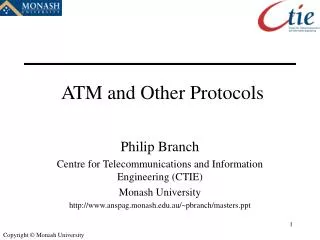 ATM and Other Protocols