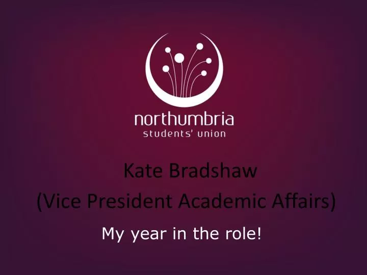 kate bradshaw vice president academic affairs