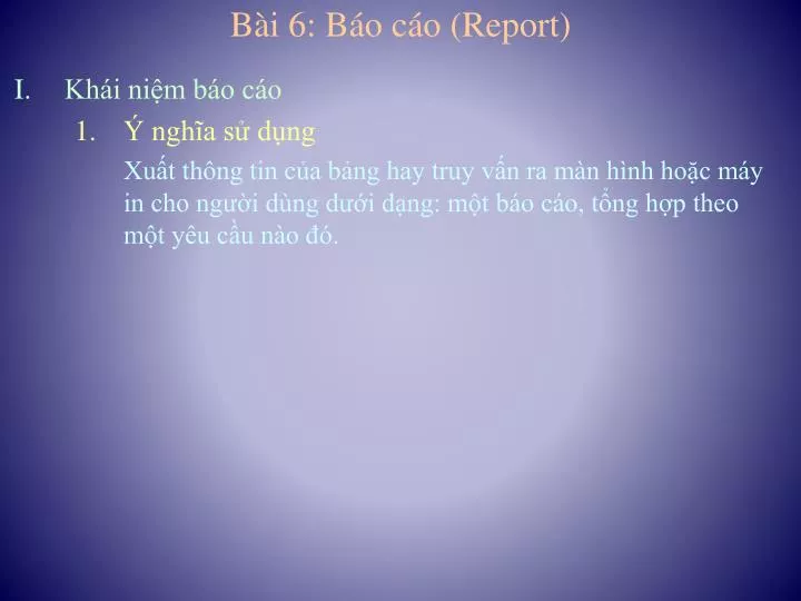 b i 6 b o c o report