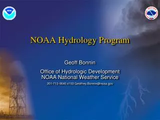 NOAA Hydrology Program