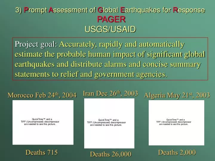 3 p rompt a ssessment of g lobal e arthquakes for r esponse pager usgs usaid