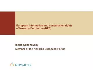 European information and consultation rights of Novartis Euroforum (NEF) ?