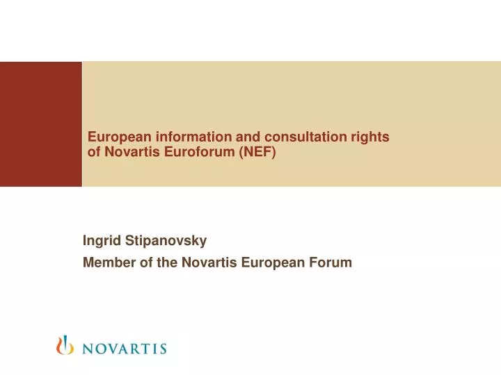 ingrid stipanovsky member of the novartis european forum