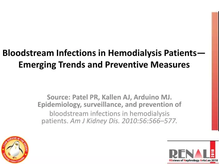 bloodstream infections in hemodialysis patients emerging trends and preventive measures
