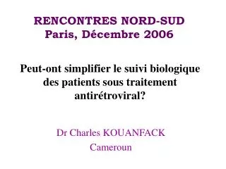 rencontres nord sud paris d cembre 2006