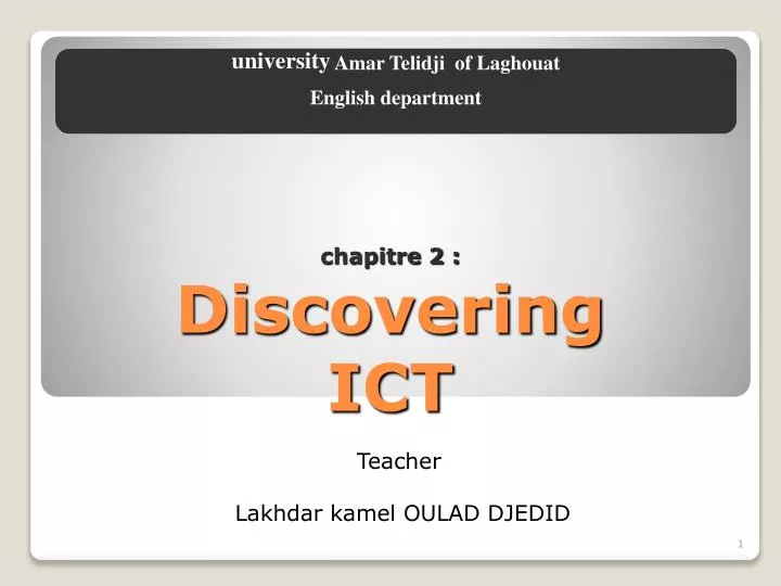 chapitre 2 discovering ict