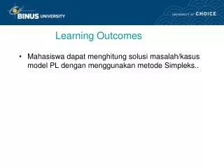 Learning Outcomes