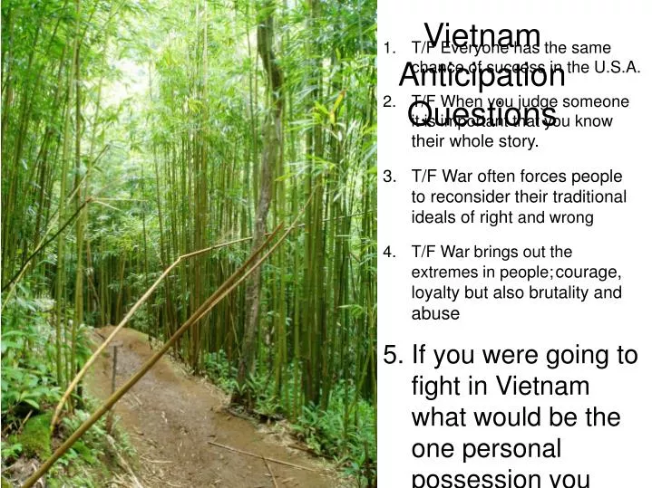 vietnam anticipation questions