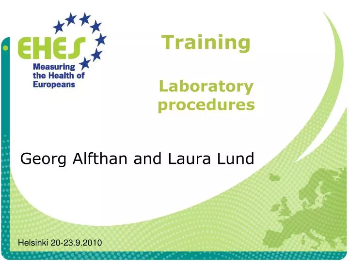 training laboratory procedures