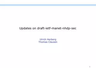 Updates on draft-ietf-manet-nhdp-sec