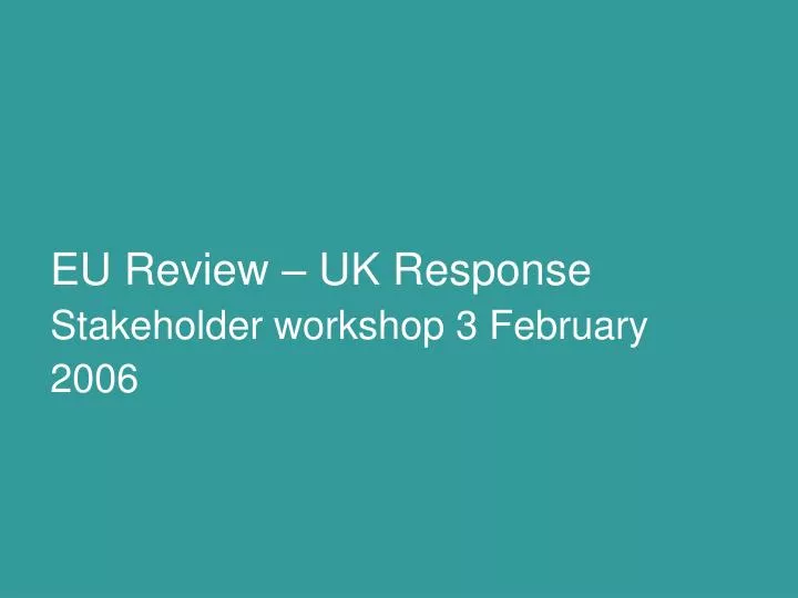 eu review uk response