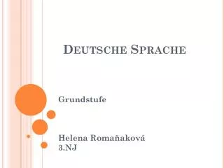 deutsche sprache