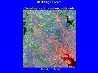 RHESSys Pieces Coupling water, carbon, nutrients