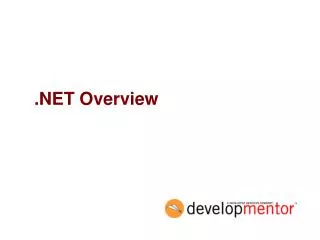 .NET Overview