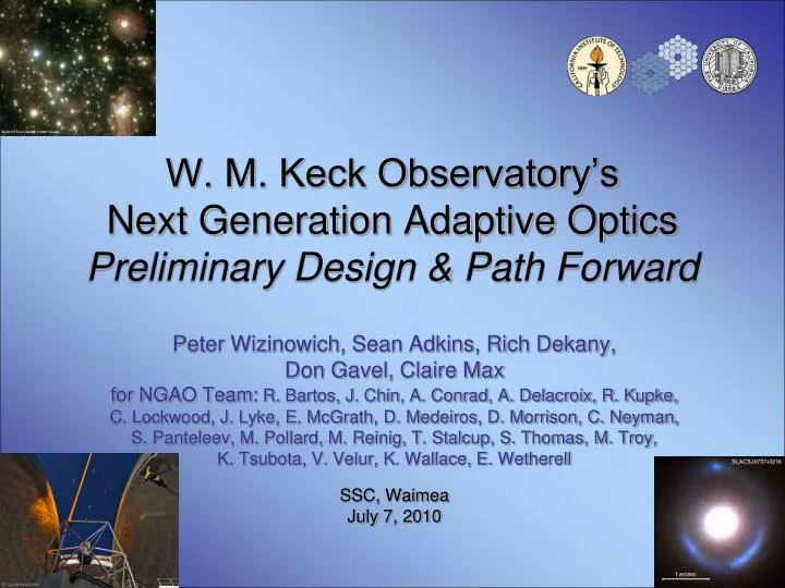 w m keck observatory s next generation adaptive optics preliminary design path forward