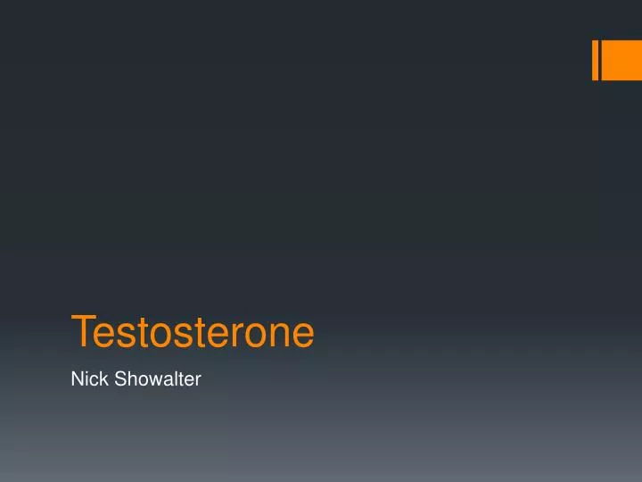 testosterone