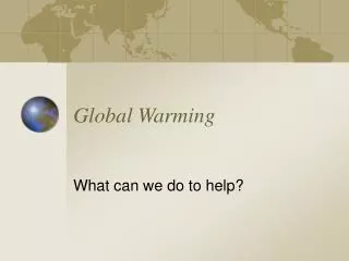 global warming
